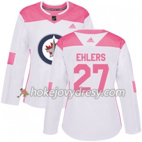 Dámské Hokejový Dres Winnipeg Jets Nikolaj Ehlers 27 Bílá 2017-2018 Adidas Růžová Fashion Authentic